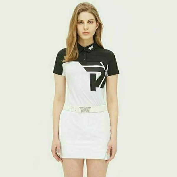 ❤PXG 여성 썸머 빅로고 블록 반팔티 - gol237x
