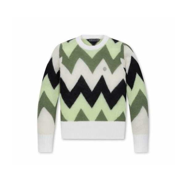 ❤[G/FORE] 지포어 여성 모헤어 지그재그 니티드 스웨터 - gol295x