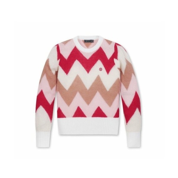 ❤[G/FORE] 지포어 여성 모헤어 지그재그 니티드 스웨터 - gol296x