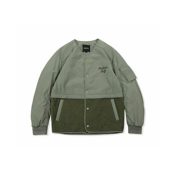 ❤[MALBON] 말본 남성 퀄팅 하이브리드 패딩 자켓 - gol329x