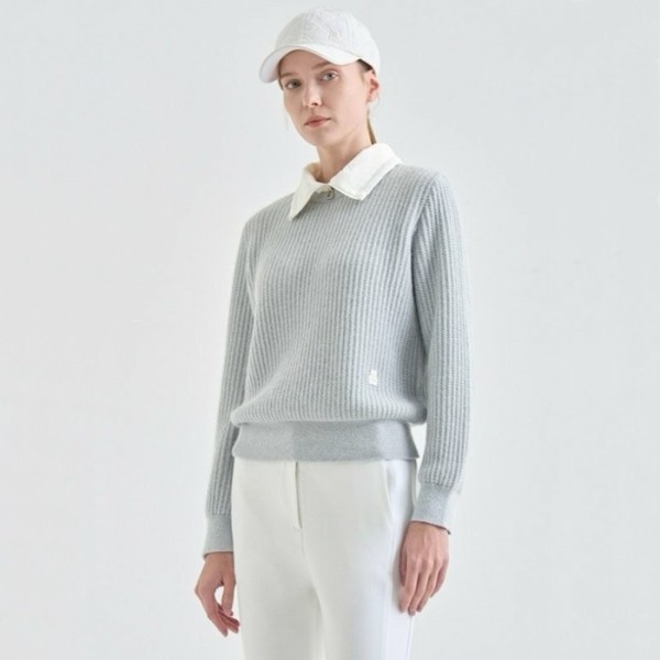 ❤[LANVIN BLANC] 랑방블랑 여성 인타르시아 니트 탑 - gol337x