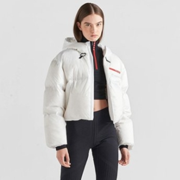 ❤프라다 여성 크롭 테크니컬 다운 자켓 - Prada Womens Black Down Padding- prc902x