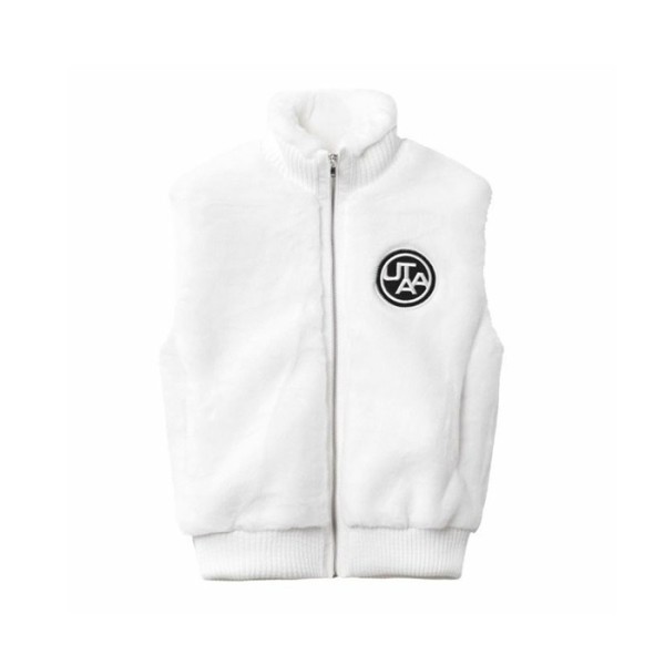 ❤[UTAA] 유타 여성 스퀘어 로고 퍼 하이넥 베스트 - gol342x