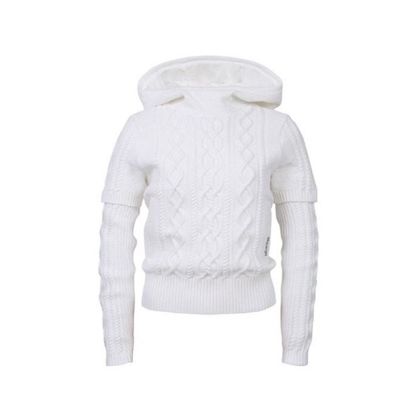 ❤[AMAZINGCRE] 어메이징크리 여성 테크케이블 윈드블럭 스웨터 - gol395x