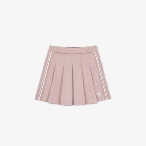 ❤[SOUTHCAPE] 사우스케이프 여성 사이드 스트라이프 플리츠 스커트 - gol444x