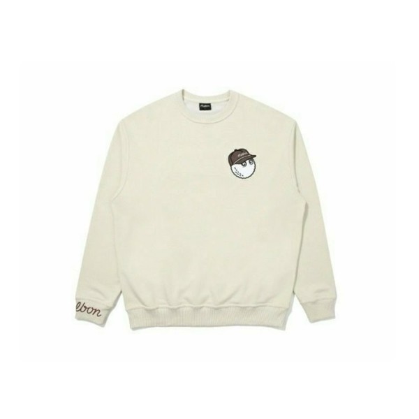 ❤[MALBON] 말본 여성 Buckets 크루넥 플리스 티셔츠 - gol468x