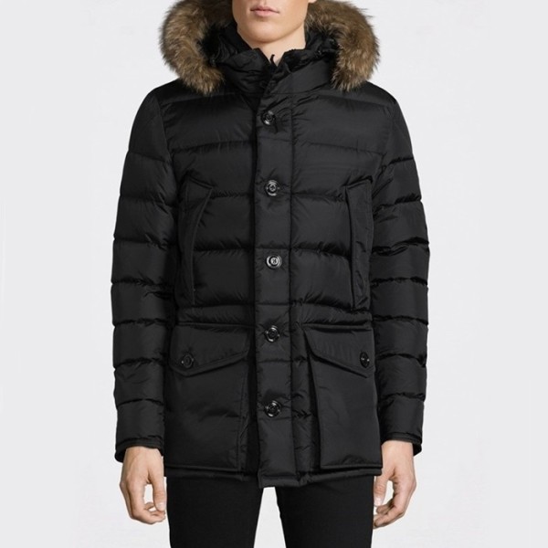 ❤몽클레어 남성 클루니 패치 로고 다운 패딩 - Moncler Mens Black Down Padding - moc914x