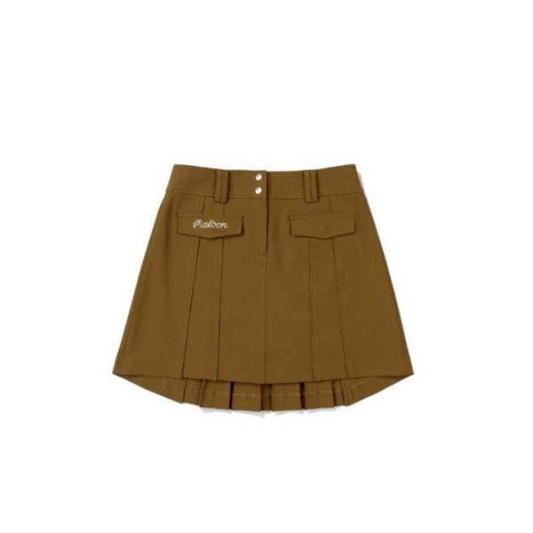 ❤[MALBON] 말본 여성 플리츠 카고 스커트 - gol482x