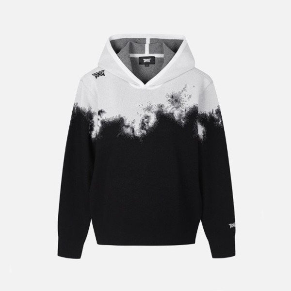 ❤PXG 여성 옴브레 니트 후드 스웨터 - gol483x