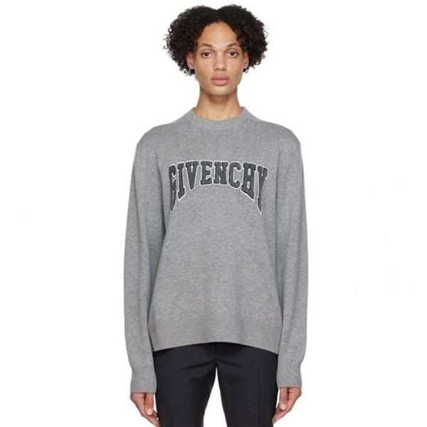 ❤지방시 여성 그레이 컬리지 스웨터 - Givenchy Womens Gray Knits - gic916x