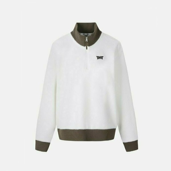 ❤PXG 여성 윈터 부클 하프집업 LS 티셔츠 - gol490x