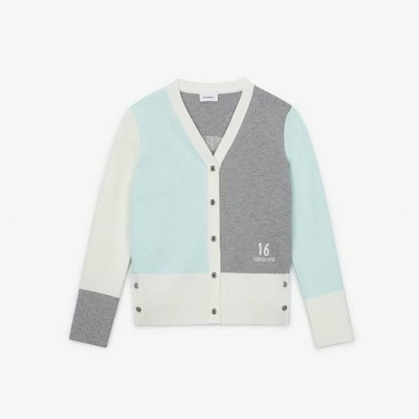 ❤[SOUTHCAPE] 사우스케이프 여성 16로고 컬러 배색 가디건 - gol503x