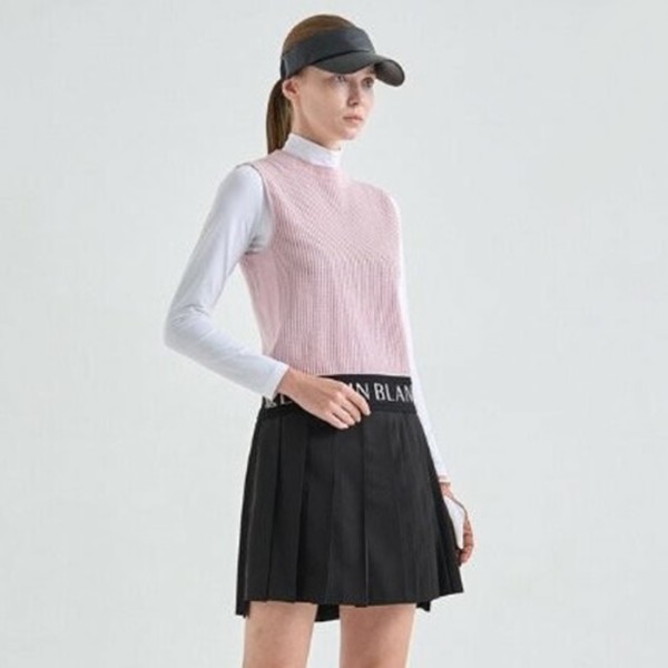 ❤[LANVIN BLANC] 랑방블랑 여성 울 블랜드 플리츠 스커트 - gol514x