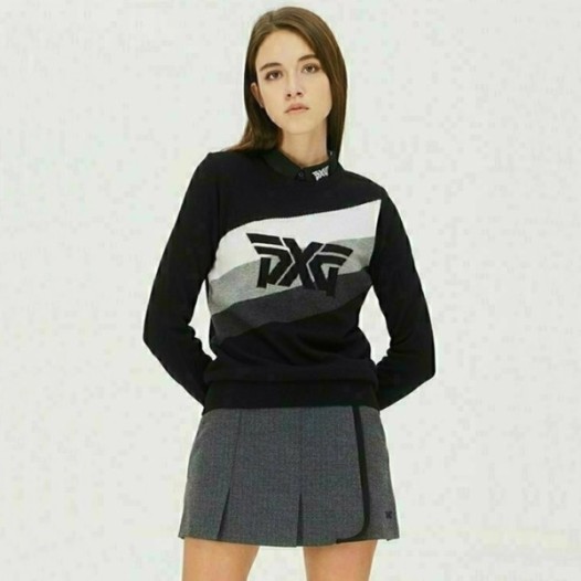 ❤PXG 여성 빅로고 라운드넥 스웨터 - gol538x