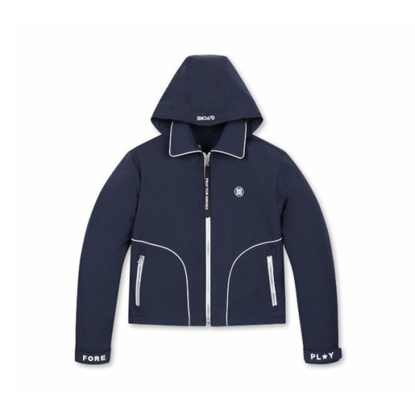 ❤[G/FORE] 지포어 여성 컬러 라인 후디 봄버 점퍼 - gol557x