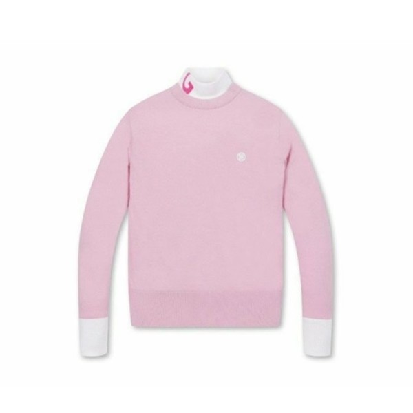 ❤[G/FORE] 지포어 여성 프론트-백 컬러 매칭 넥 스웨터 - gol566x