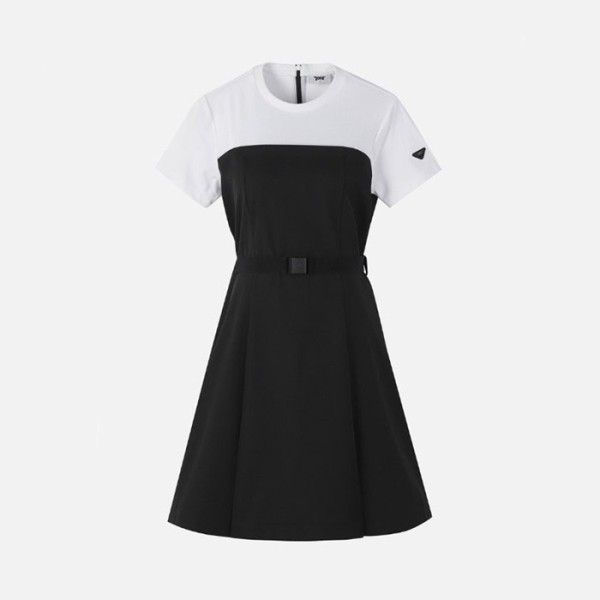 ❤PXG 여성 카라 블록 원피스 - gol621x