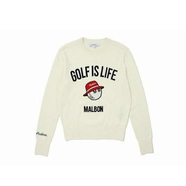 ❤[MALBON] 말본 여성 Golf is Life 스웨터 - gol651x