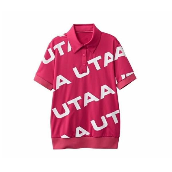 ❤[UTAA] 유타 여성 로고 웨이브 폴로 셔츠 - gol675x