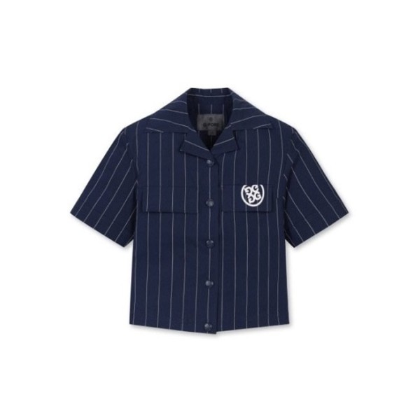 ❤[G/FORE] 지포어 여성 스트립 쇼츠 셔츠 - gol696x