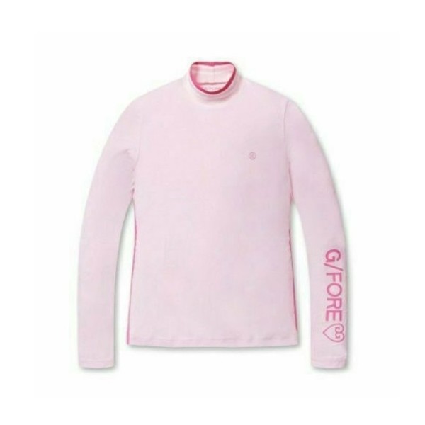 ❤[G/FORE] 지포어 여성 모크 넥 Tshirt 롱슬리브 - gol704x
