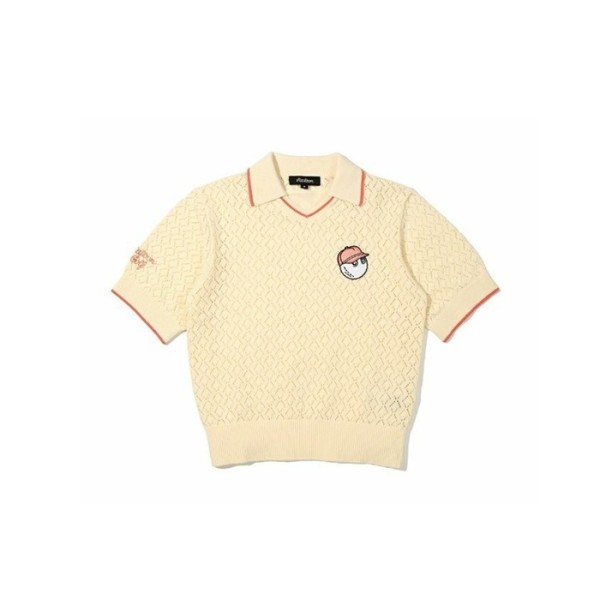 ❤[MALBON] 말본 여성 버킷 크로셰 스웨터 - gol742x