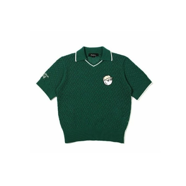 ❤[MALBON] 말본 여성 버킷 크로셰 스웨터 - gol743x