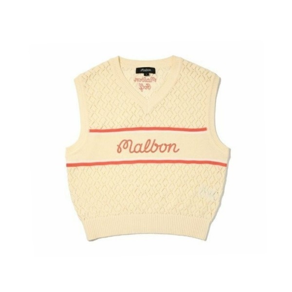 ❤[MALBON] 말본 여성 스크립트 크로셰 베스트 - gol756x