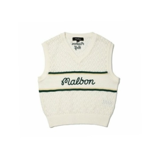 ❤[MALBON] 말본 여성 스크립트 크로셰 베스트 - gol758x