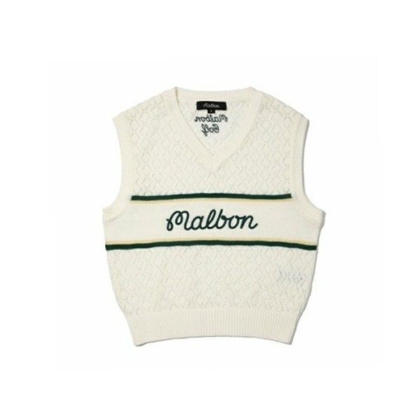 ❤[MALBON] 말본 여성 스크립트 크로셰 베스트 - gol758x