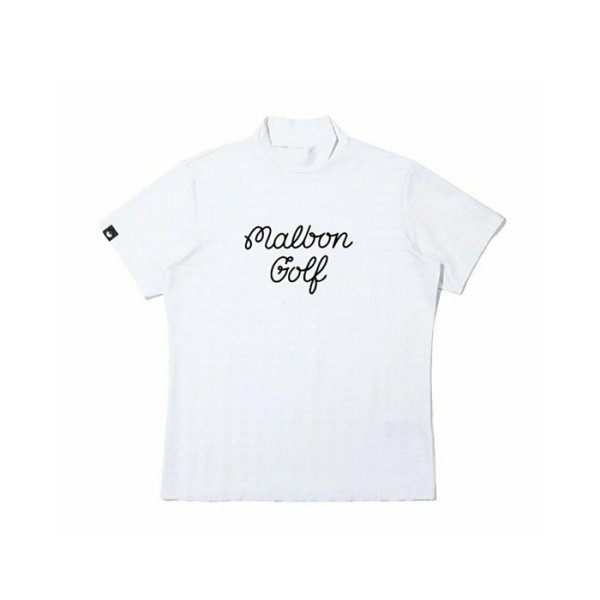 ❤[MALBON] 말본 여성 스크립트 모크넥 티셔츠 - gol772x