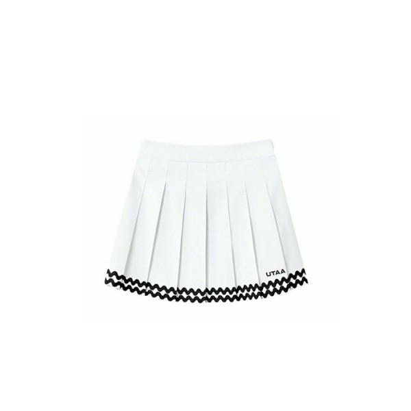 ❤[UTAA] 유타 여성 더 웨이브 스트라이프 플리츠 스커트 - gol801x