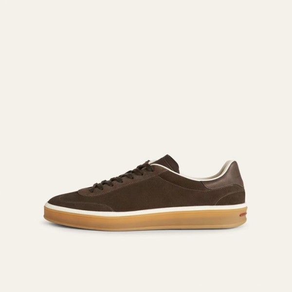 ❤로로피아나 남성 브라운 스니커즈 - Loro Piana Mens Brown Sneakers - lps670x