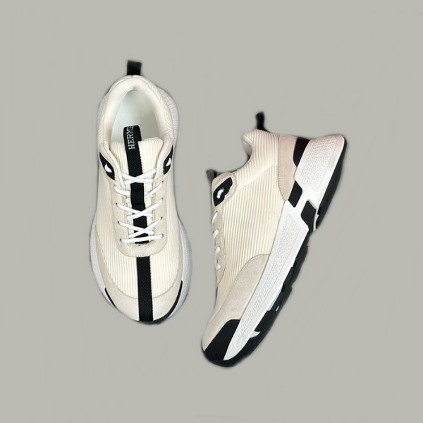 ❤에르메스 남성 엔볼 아이보리 스니커즈 - Hermes Mens Ivory Sneakers - hes687x