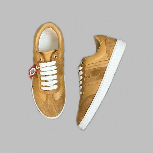 ❤페라가모 남성 카멜 스니커즈 - Ferragamo Mens Camel Sneakers - fes692x