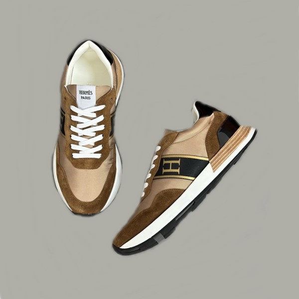 ❤에르메스 남성 엔볼 카멜 스니커즈 - Hermes Mens Camel Sneakers - hes713x