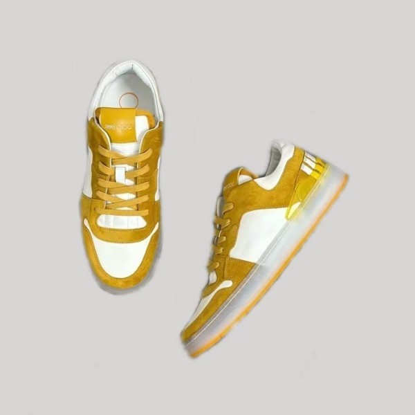 ❤지미츄 남성 옐로우 스니커즈 - Jimmy Choo Mens Yellow Sneakers - jis731x