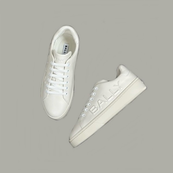 ❤발리 남성 화이트 스니커즈 - Bally Mens White Sneakers - bal732x