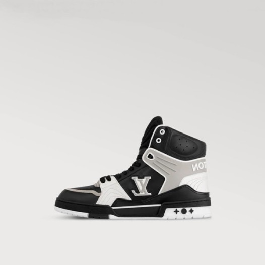 ❤루이비통 남성 블랙 하이탑 스니커즈 - Louis vuitton Mens Black Sneakers - lvs754x