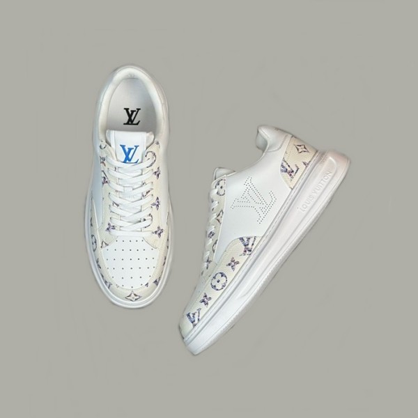 ❤루이비통 남성 아이보리 스니커즈 - Louis vuitton Mens Ivory Sneakers - lvs757x