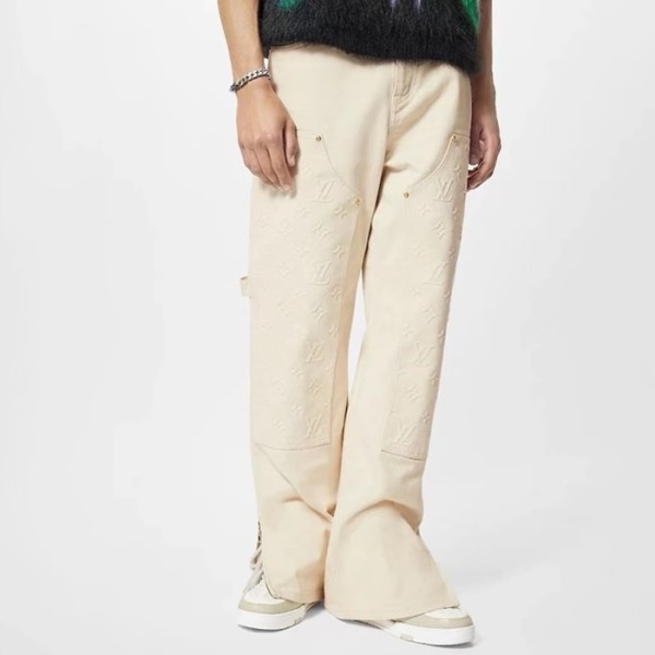 ❤루이비통 남성 아이보리 청바지 - Louis vuitton Mens Ivory Jeans - lvc881x