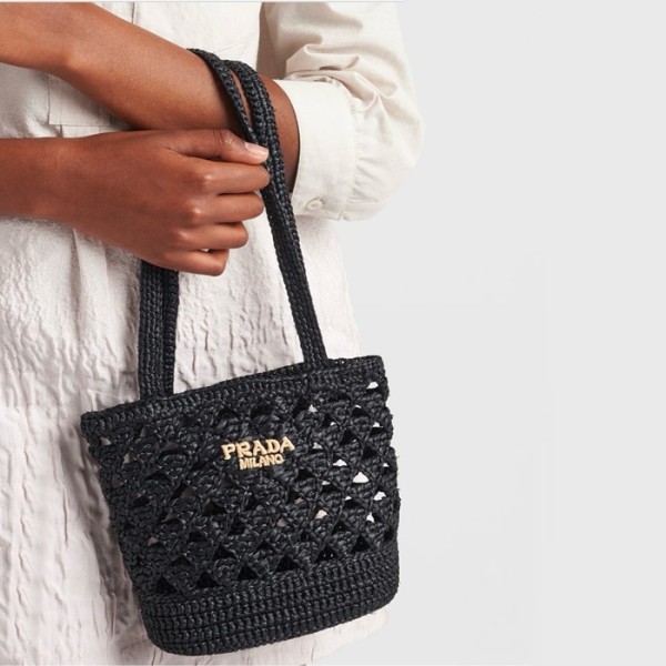 ❤프라다 여성 라피아 크로셰 숄더백 1BG494 - Prada Womens Black Shoulder Bag - prb2031x