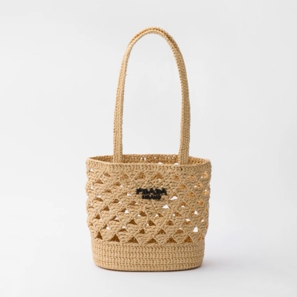 ❤프라다 여성 라피아 크로셰 숄더백 1BG494 - Prada Womens Beige Shoulder Bag - prb2032x