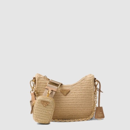 ❤프라다 여성 리에디션 테수토 1BH204 - Prada Womens Beige Hobo Bag - prb2045x