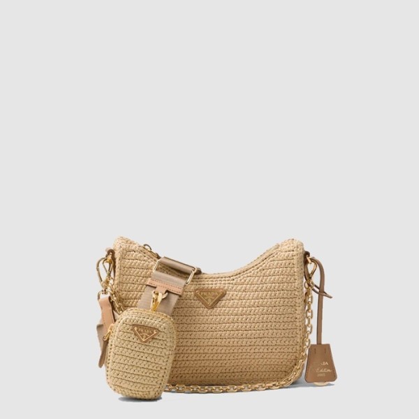 ❤프라다 여성 리에디션 테수토 1BH204 - Prada Womens Beige Hobo Bag - prb2045x