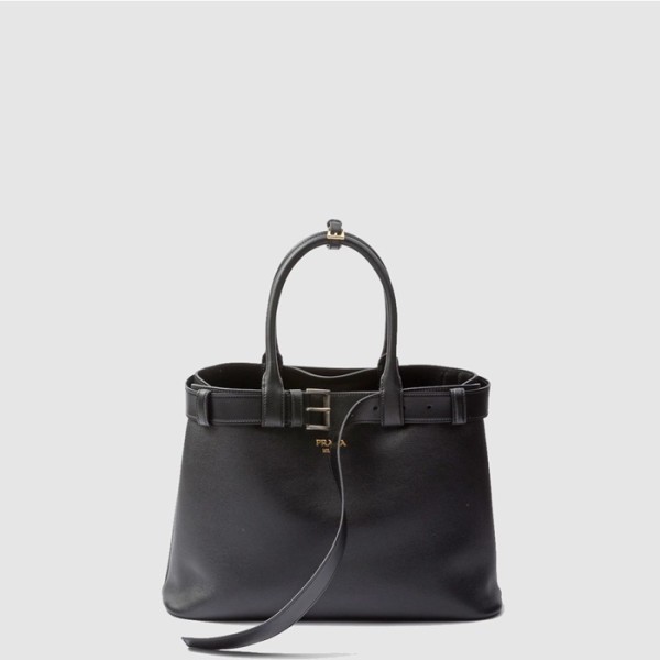 ❤프라다 여성 더블 벨트 토트백 1BA416 - Prada Womens Black Tote Bag - prb2047x