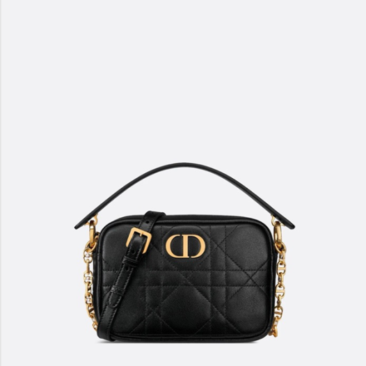 ★디올 여성 카로 탑핸들 M3352 - Dior Womens Black Caro Bag