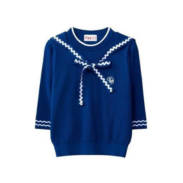 ❤[UTAA] 유타 여성 픽셀 리본 웨이브 풀오버 - gol864x