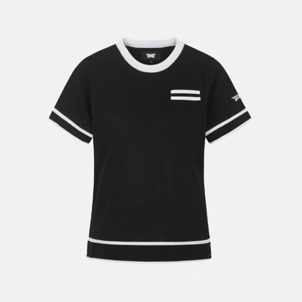 ❤PXG 여성 썸머 라운드넥 숏 슬리브 니트 - gol883x