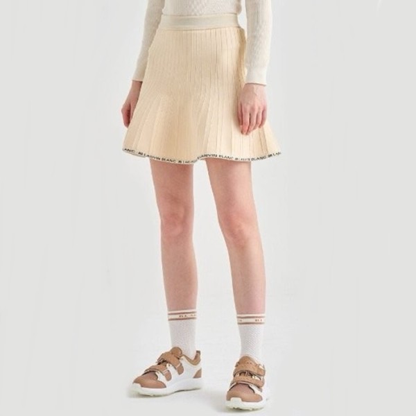 ❤[LANVIN BLANC] 랑방블랑 여성 로고 밴딩 니트 스커트 - gol910x